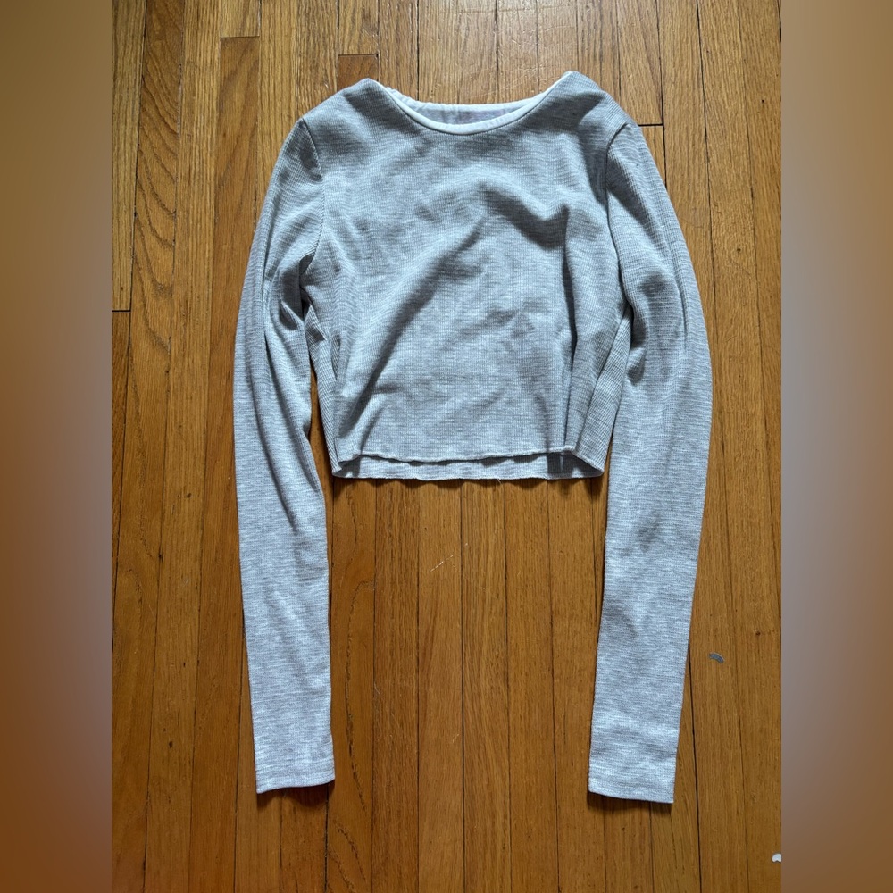Edikted Gray Long Sleeve Women's Top